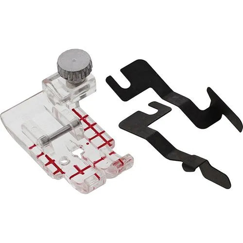 Janome Clear View Quilting Foot and Guide Set pieces