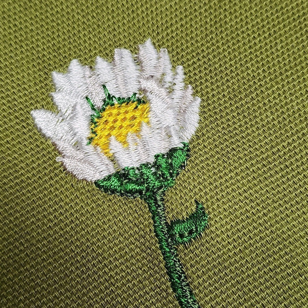 DAISY TRIPTYCH Embroidered Pillow Cover