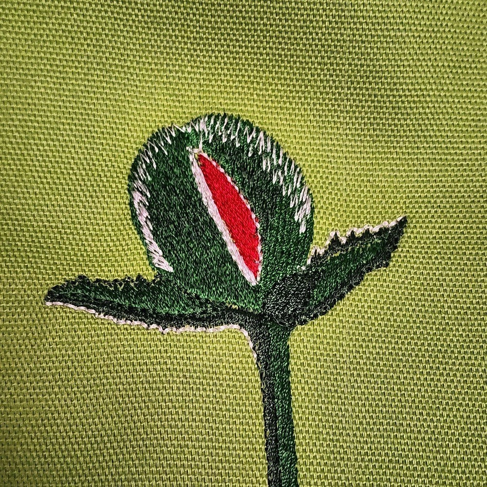 POPPY TRIPTYCH Embroidered Pillow Cover