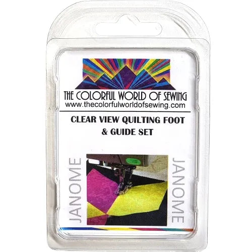 Janome Clear View Quilting Foot and Guide Set packaged