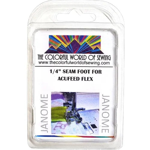 Janome 1/4" Seam Foot for AcuFeed Flex Models packaged