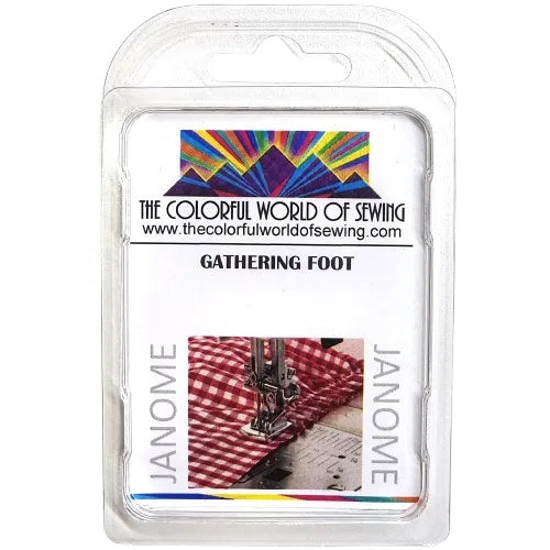 Janome Gathering Presser Foot packaged
