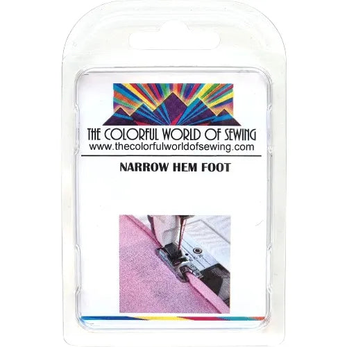 Narrow Hem Foot packaged