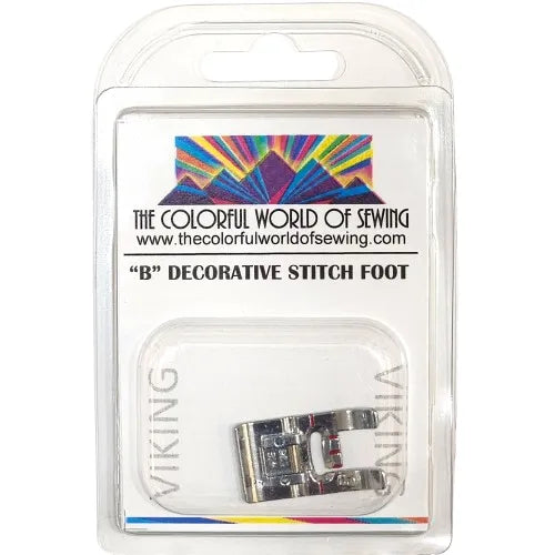 Husqvarna Viking Decorative Stitch Foot "B" packaged