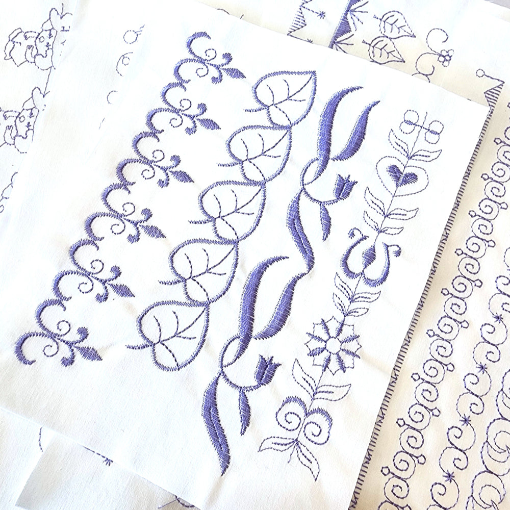 Pfaff Creative Vision/Sensation Stitch Sample Book - Real Stitch Outs of Stitches!