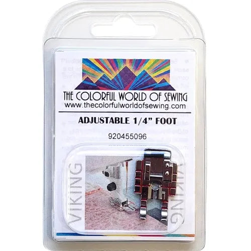 Husqvarna Viking Adjustable 1/4" Foot packaged