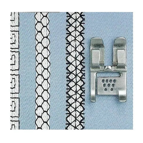 examples of stitches to use with the pfaff 7/9 hole cord foot