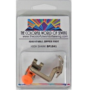 Adjustable Zipper Foot for High Speed Straight Stitch Machines