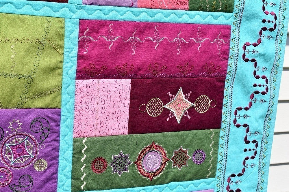CELESTE Modern-Design Embroidered Wall Hanging