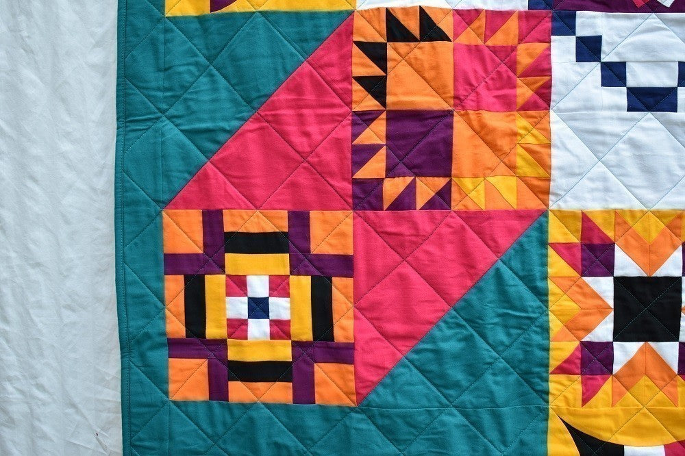SUNSET X Wall Quilt / Throw Quilt