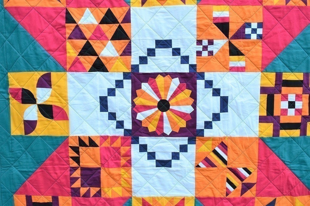 SUNSET X Wall Quilt / Throw Quilt