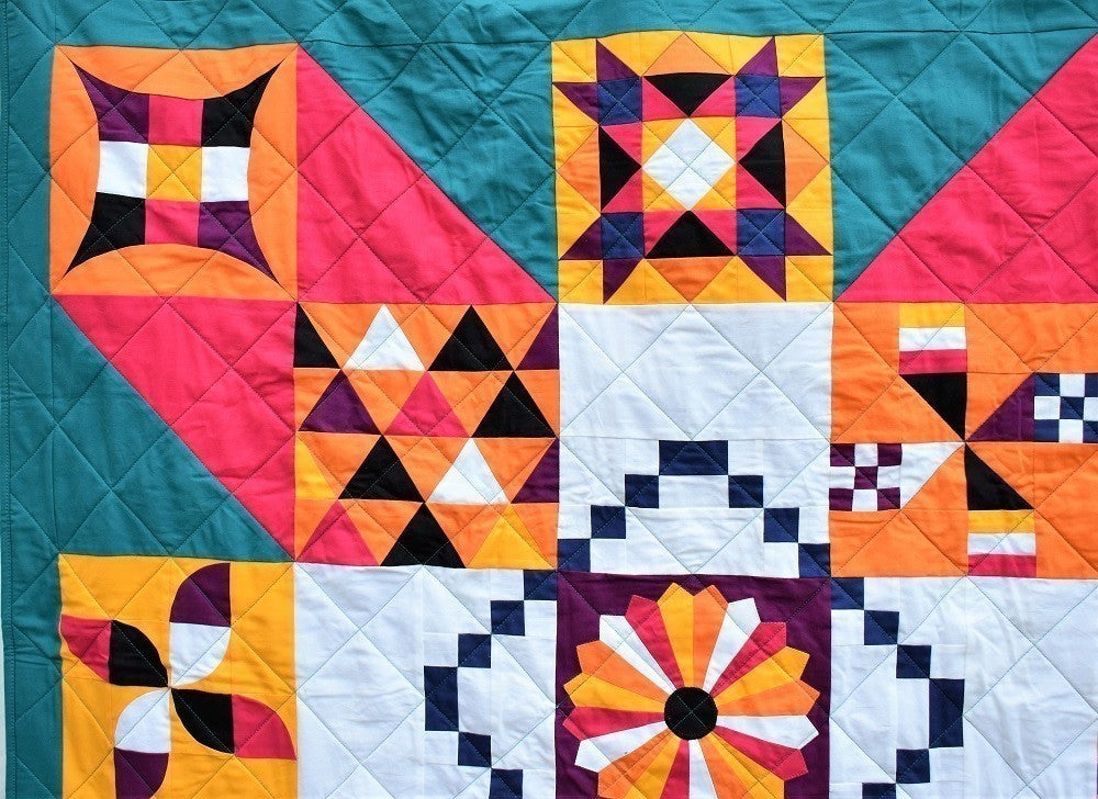 SUNSET X Wall Quilt / Throw Quilt