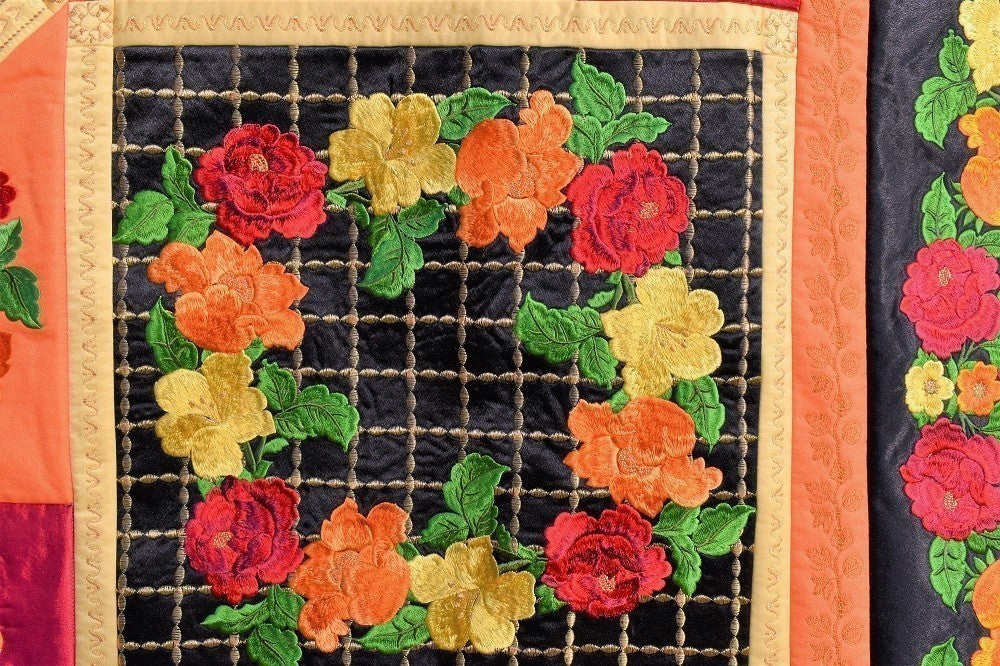 FIESTA Floral Embroidered Wall Hanging