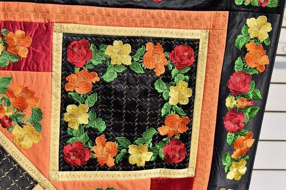 FIESTA Floral Embroidered Wall Hanging