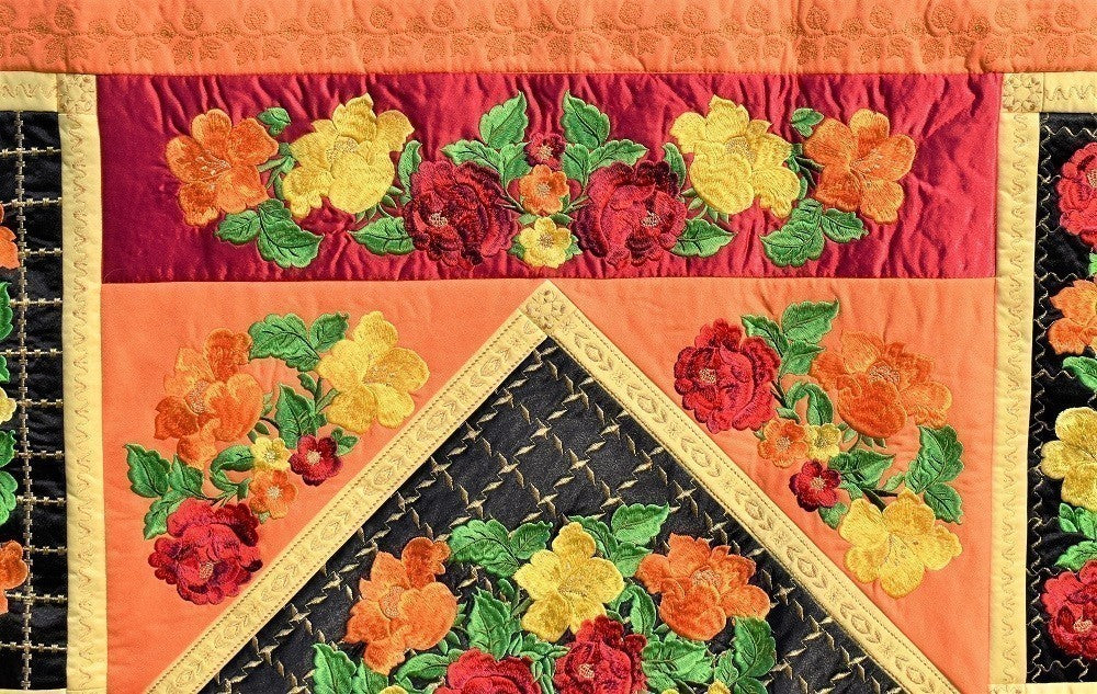 FIESTA Floral Embroidered Wall Hanging