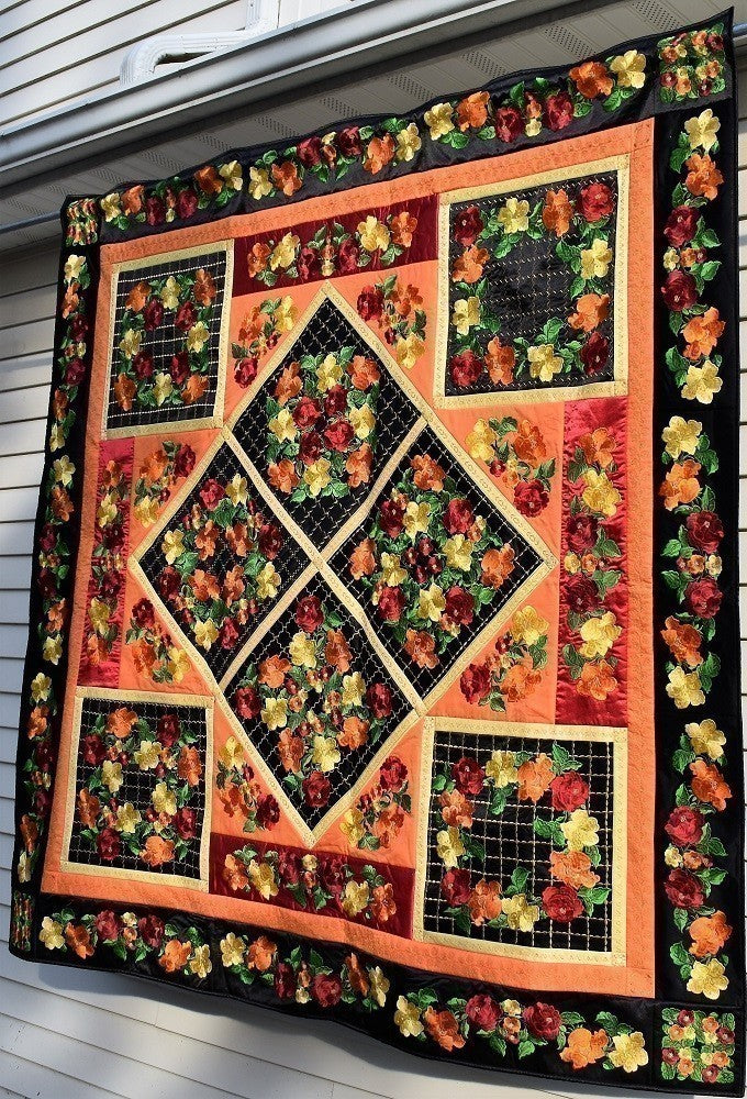 FIESTA Floral Embroidered Wall Hanging