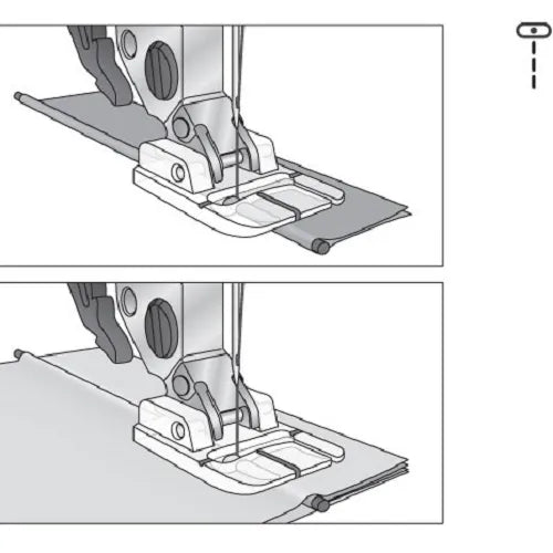 diagram of Pfaff Narrow Piping Foot