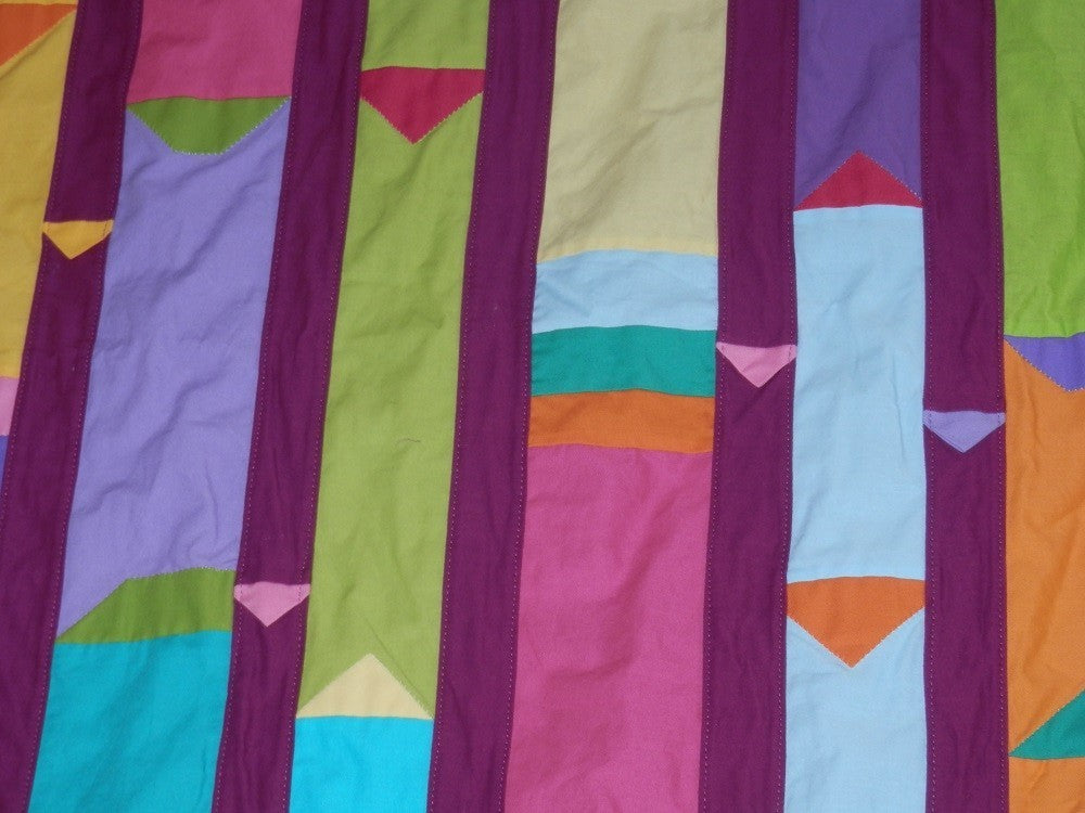 COLORFUL COLUMNS Wall Hanging/Throw