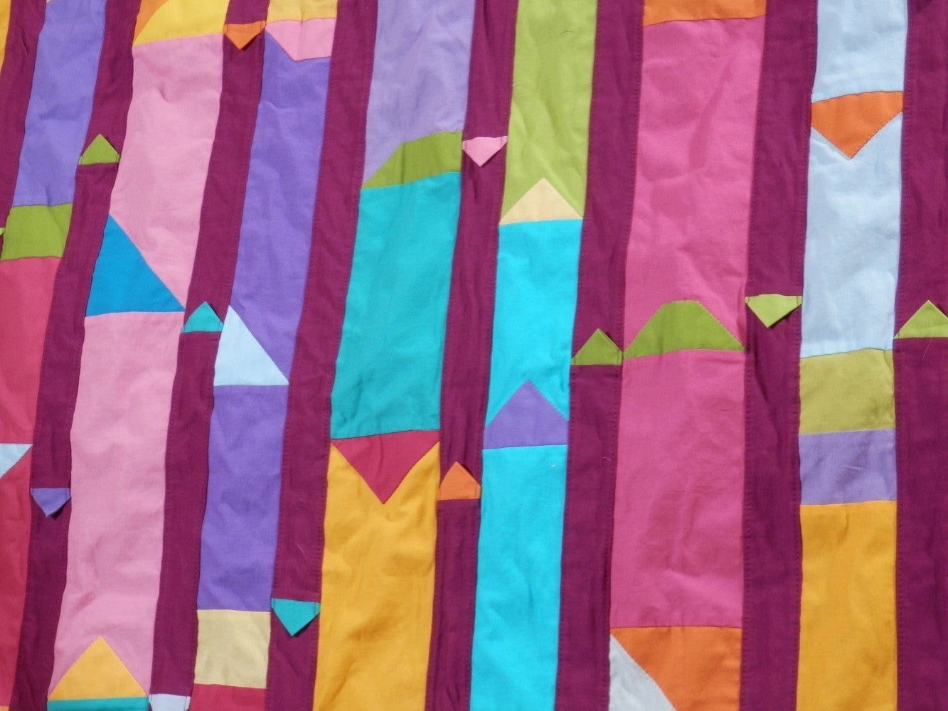 COLORFUL COLUMNS Wall Hanging/Throw