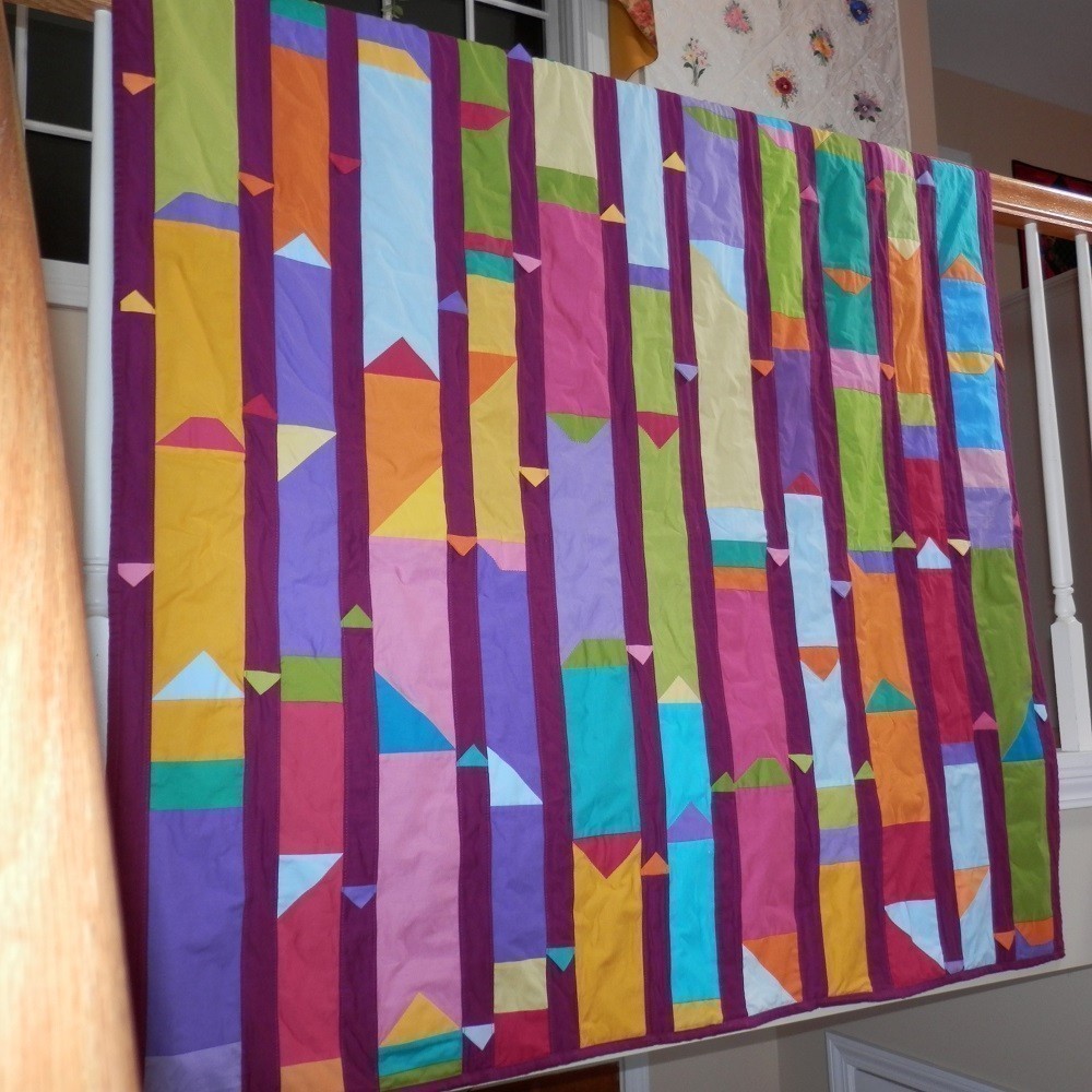 COLORFUL COLUMNS Wall Hanging/Throw