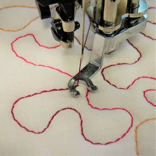 Juki Convertible Free Motion Foot sewing 3