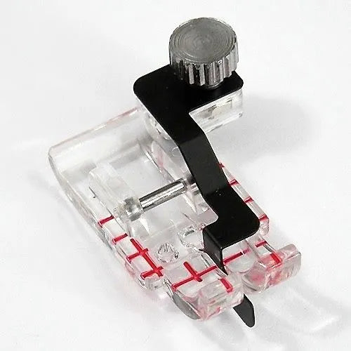 Janome Clear View Quilting Foot and Guide Set with stitch in ditch guide attached