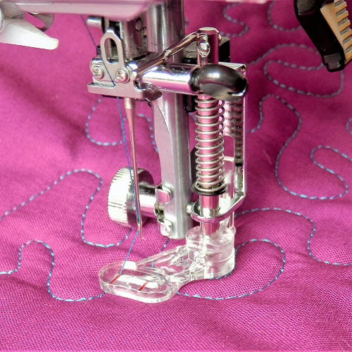 free motion sewing with the husqvarna viking emerald darning foot