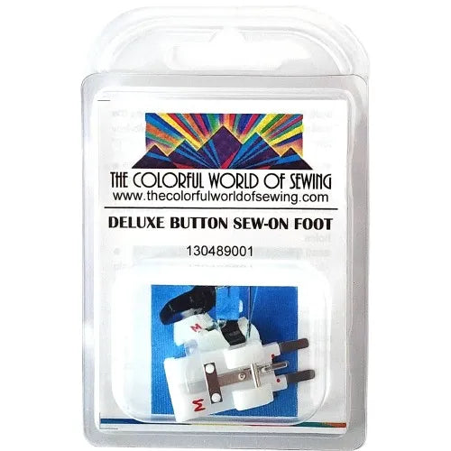 Singer Deluxe Button Sew-On Foot packaged