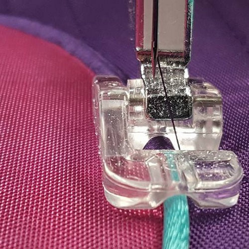 Padded Satin Stitch Over Cord