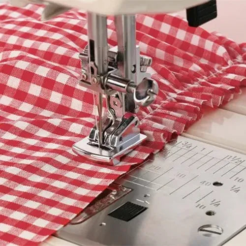 Janome Gathering Presser Foot sewing