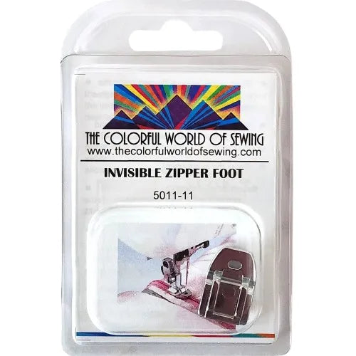 Invisible Zipper Foot for High Speed Straight Stitch Machines packaged