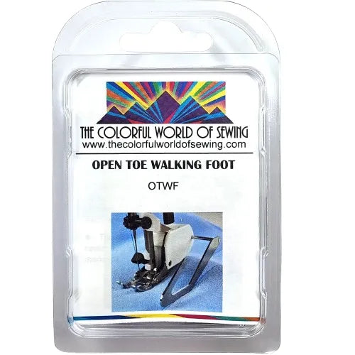 Singer Open Toe Walking Foot With Seam Guide packaged