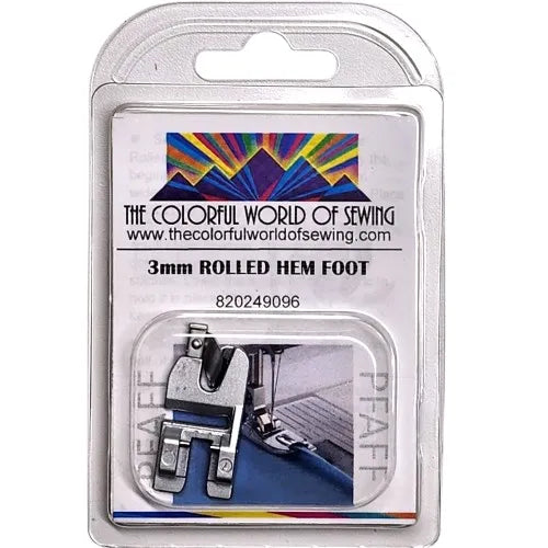 3mm Pfaff Rolled Hem Foot packaged