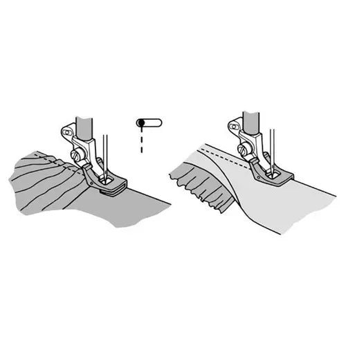 Bernette Gathering Foot diagram