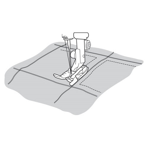 quilting with the Husqvarna Viking Adjustable 1/4" Foot With Guide