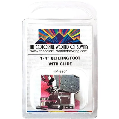 Juki 1/4" Quilting Presser Foot with Guide packaged