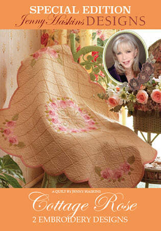 Jenny Haskins Cottage Rose Embroidery Project CD