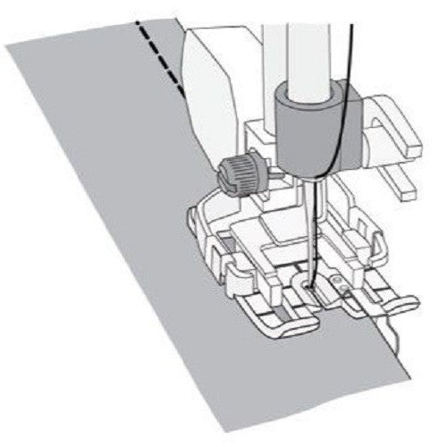 Interchangeable 1/4" Guide Sole for the Walking Foot With Interchangeable Soles