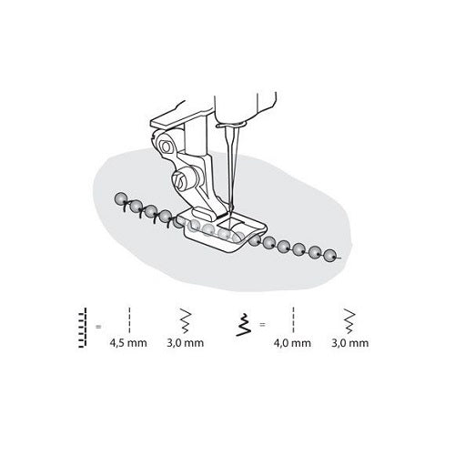 Husqvarna Viking 2-3mm Embellishment Foot For Sewing Beads