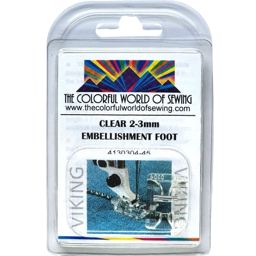 Husqvarna Viking 2-3mm Embellishment Foot packaged