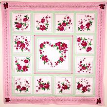 PERFECT BLISS Embroidered Poppies Sofa Size Wall Hanging