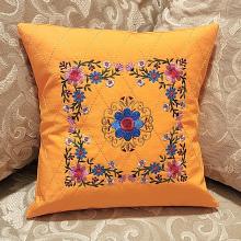 EMBROIDERED FLORAL Accent Pillow