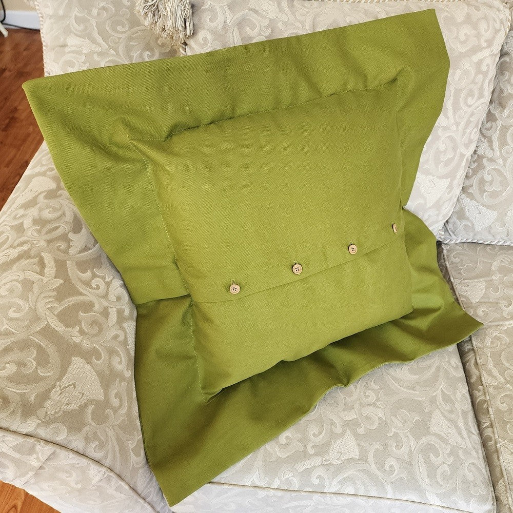 DAISY TRIPTYCH Embroidered Pillow Cover