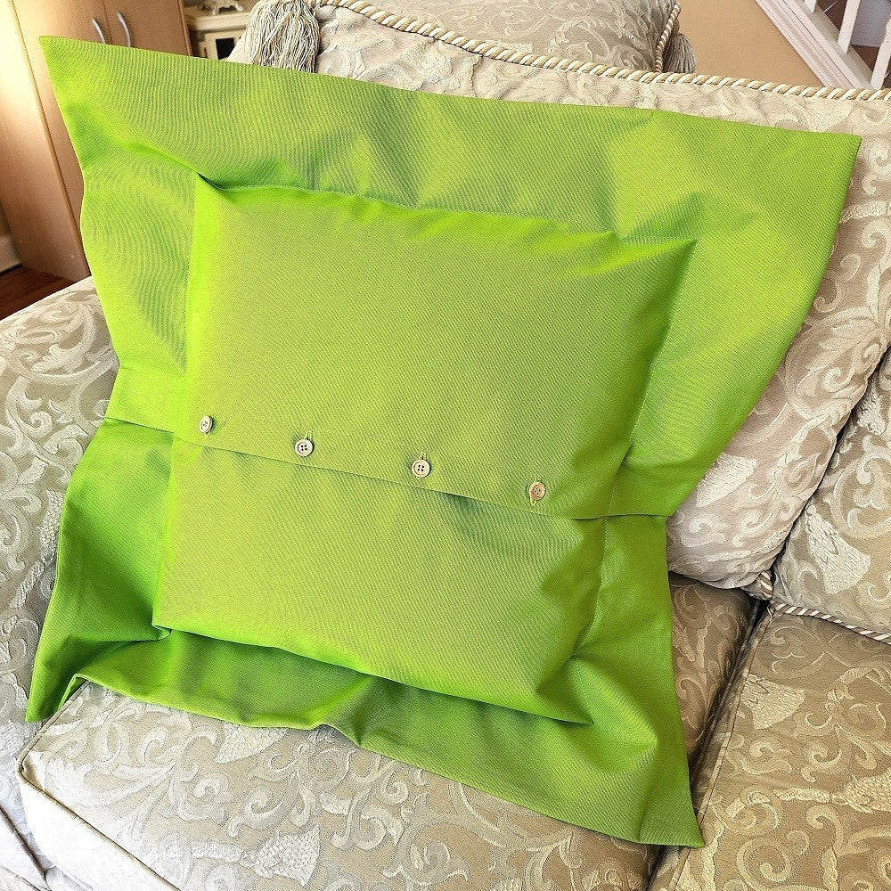POPPY TRIPTYCH Embroidered Pillow Cover
