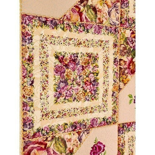 FROSTED ROSES Embroidered Wall Hanging