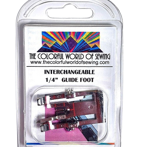 Interchangeable 1/4" Guide Sole for the Walking Foot With Interchangeable Soles packaged