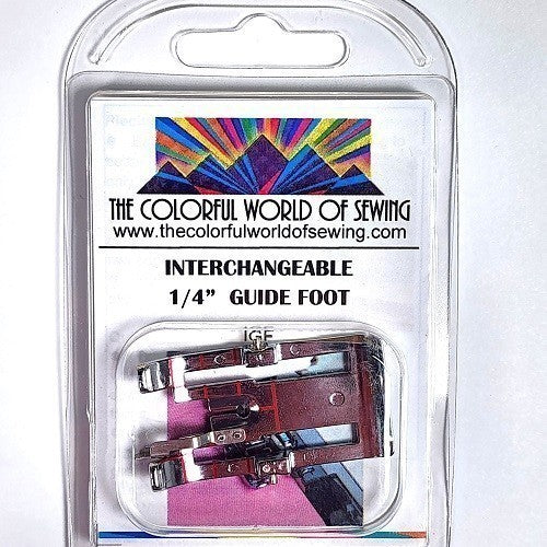 Interchangeable 1/4" Guide Sole for the Walking Foot With Interchangeable Soles