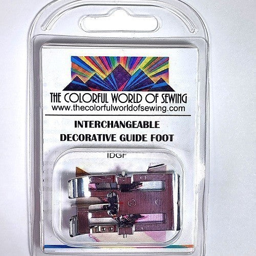 Interchangeable Decorative Guide Sole for the Walking Foot With Interchangeable Soles
