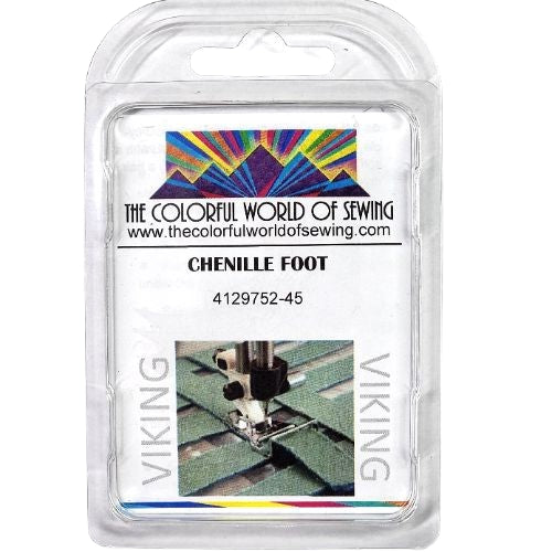 The Husqvarna Viking Chenille Stitching Foot packaged