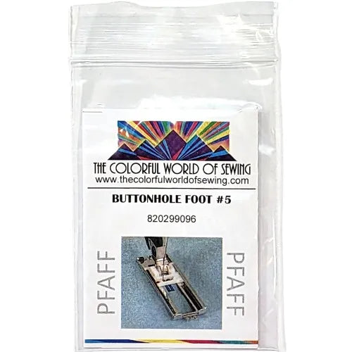pfaff buttonhole foot number 5 packaged